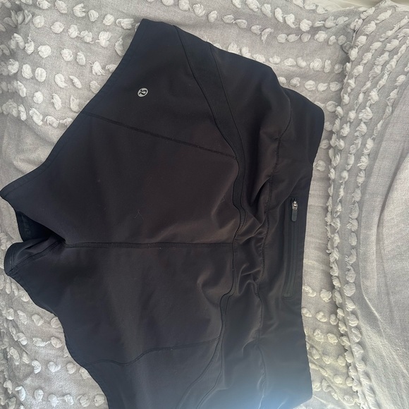 Never worn Lululemon Black Athletic Shorts - Picture 3 of 3